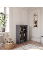 Estante de madeira com 1,19 m na cor cinza / Coleção biblioteca